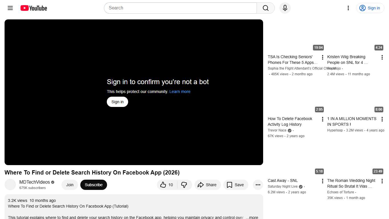Where To Find or Delete Search History On Facebook App (2026) - YouTube